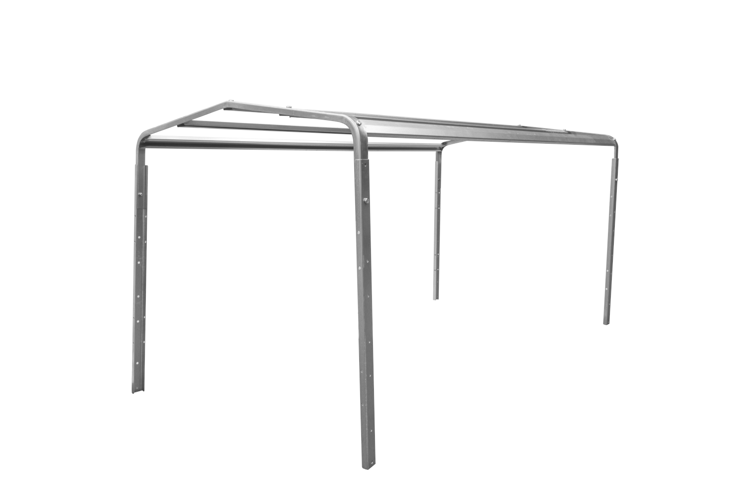 Remolque de jardín remolque de chapa 200 KIPP 200×106 cm [con extensiones de malla, lona alta y barra antivuelco - Imagen 11