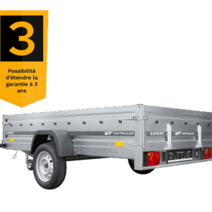 Remolque para automóvil de un solo eje 264 x 150 EXPERT 2615 GVW 500/750 kg