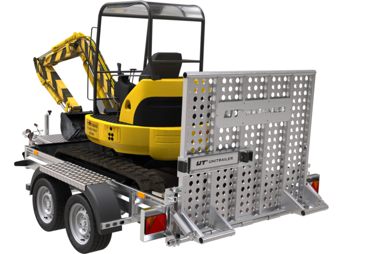 Remolque de construcción para el transporte de una miniexcavadora - UNITRAILER STARK 3 260 - Imagen 3