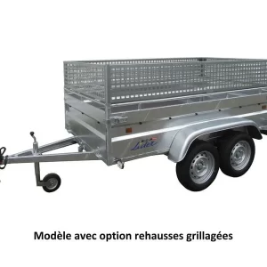 Remolque Lider Robusto 39394 2 ejes-2,50 m - 750 Kg